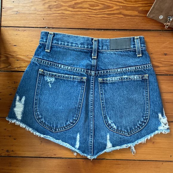 Carmar zip up ripped jean skirt - Picture 4 of 4